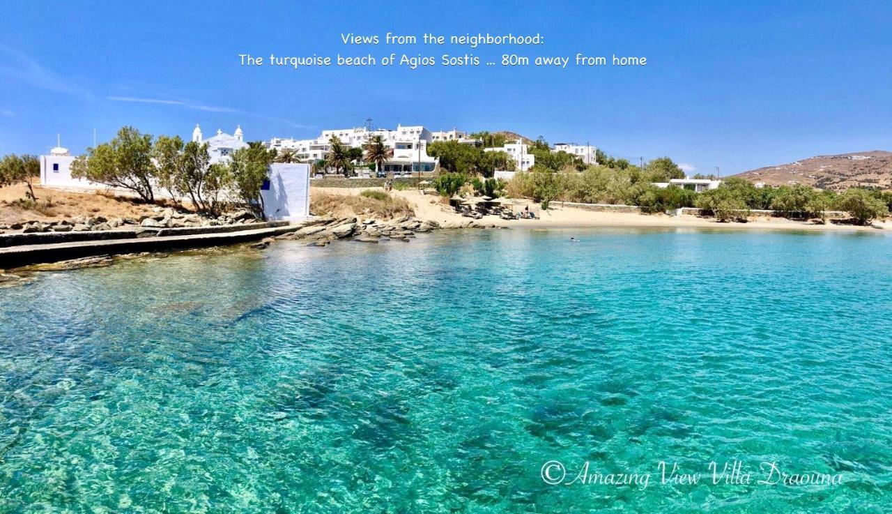 Amazing View Villa Draouna, Agios Sostis, Tinos Agios Sostis  Exterior photo