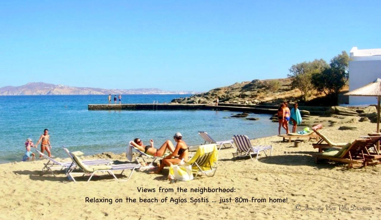 Amazing View Villa Draouna, Agios Sostis, Tinos Agios Sostis  Exterior photo