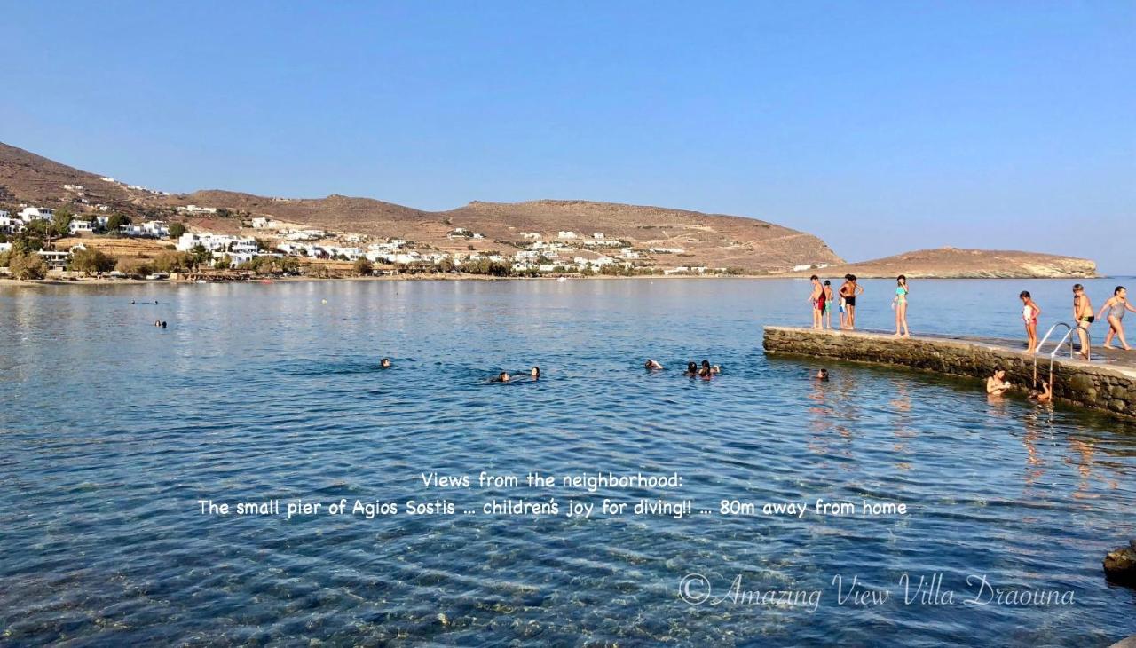 Amazing View Villa Draouna, Agios Sostis, Tinos Agios Sostis  Exterior photo